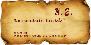 Marmorstein Enikő névjegykártya